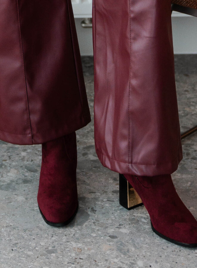 Laarsje met hak 6321A – Wine