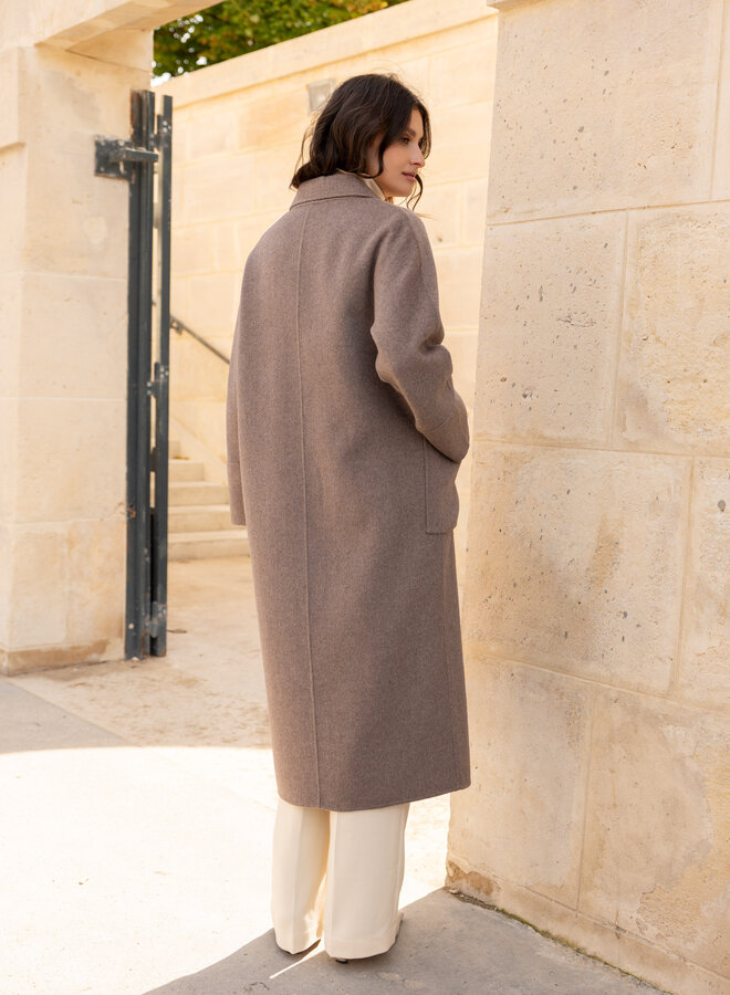 Mantel recht – Taupe