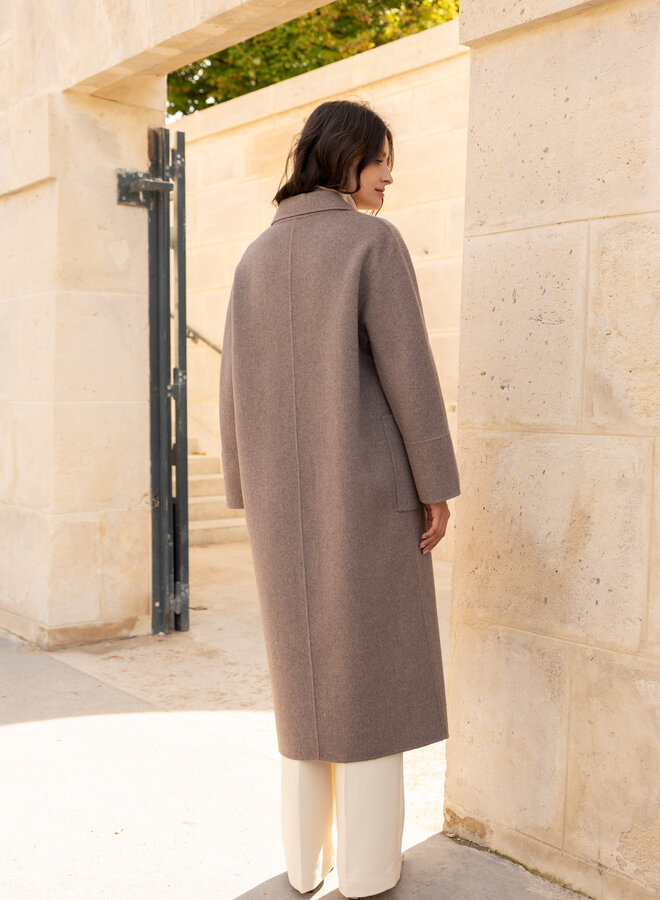 Mantel recht – Taupe