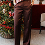 Trousers Alberta B505-SET76 Burgundy