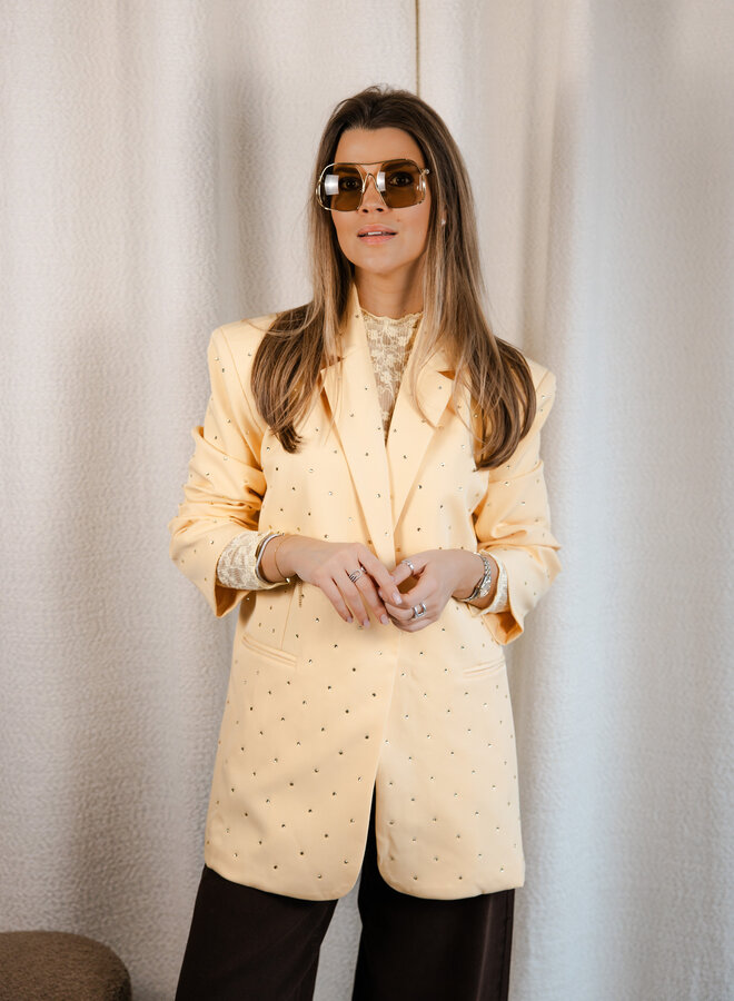 Hélène blazer strass – Yellow