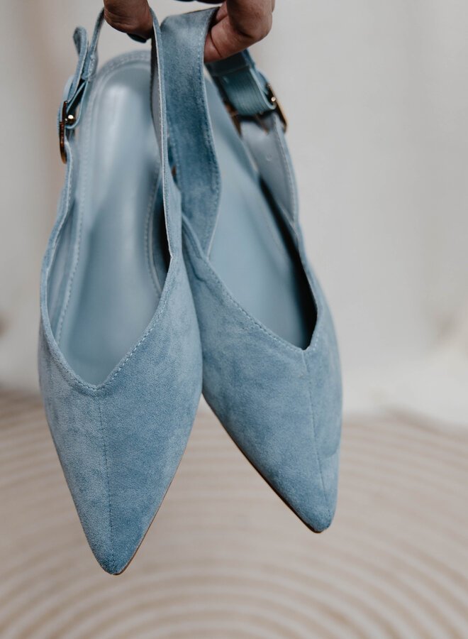 Plat schoentje punt 9755 – Lightblue