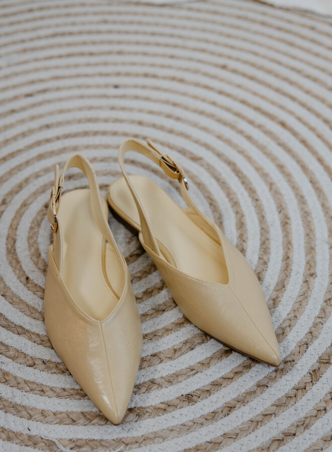 Plat schoentje punt 9732 – Yellow