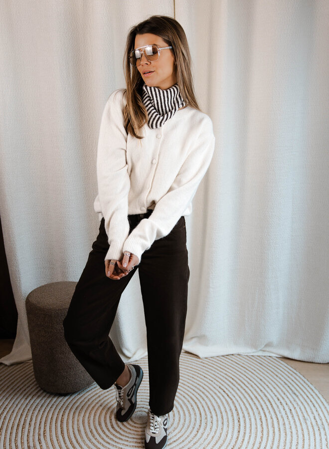 Bony jeans barrel – Choco