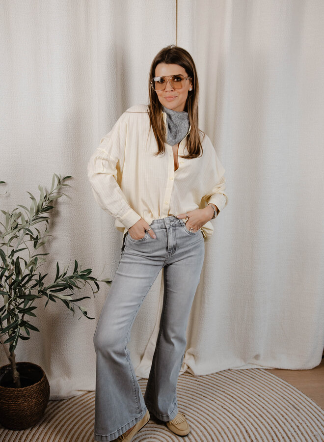 Cybèle jeans bootcut – Grey