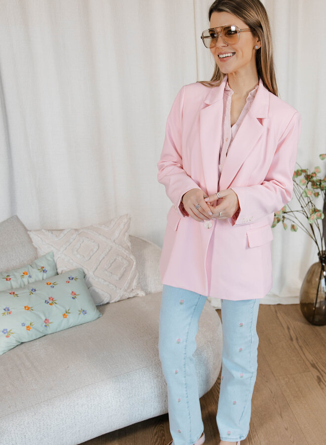 Cecelia Blazer straight – Pink