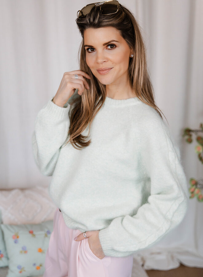 Elara knit mouw – Green