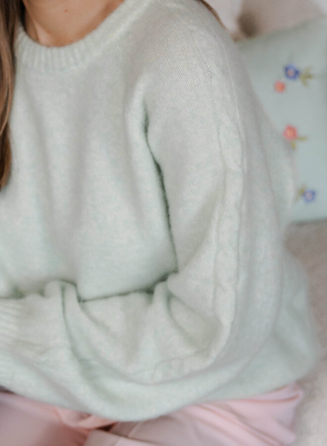 Elara knit mouw  – Green