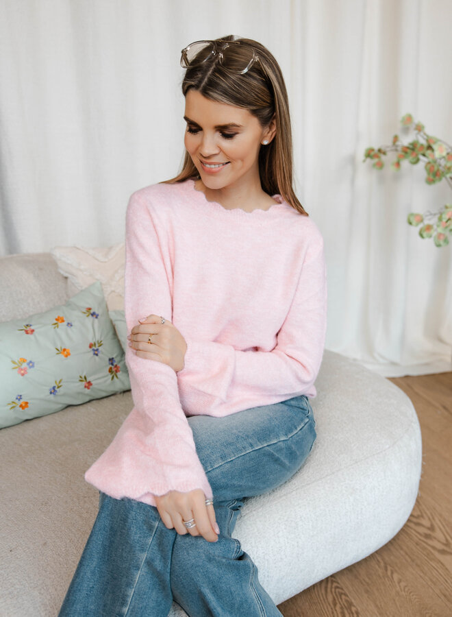 Améline trui wijde mouw – Pink