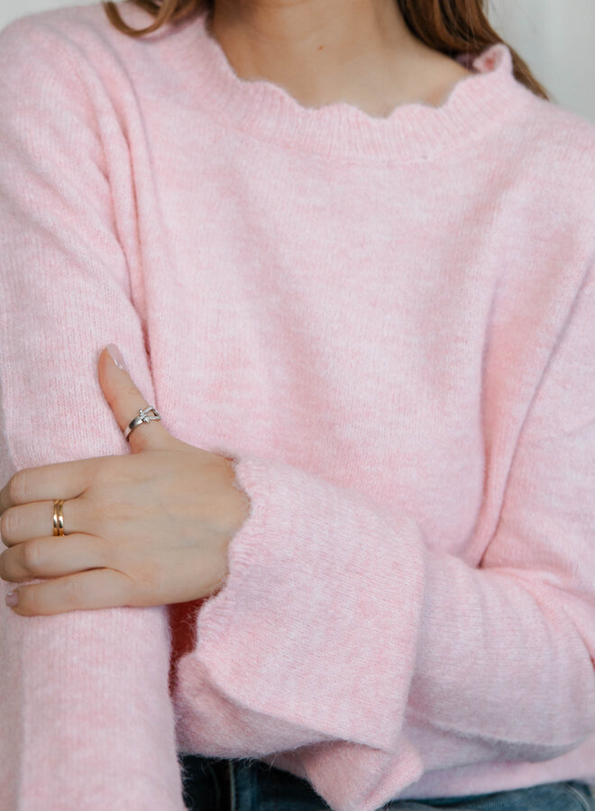 Améline trui wijde mouw – Pink