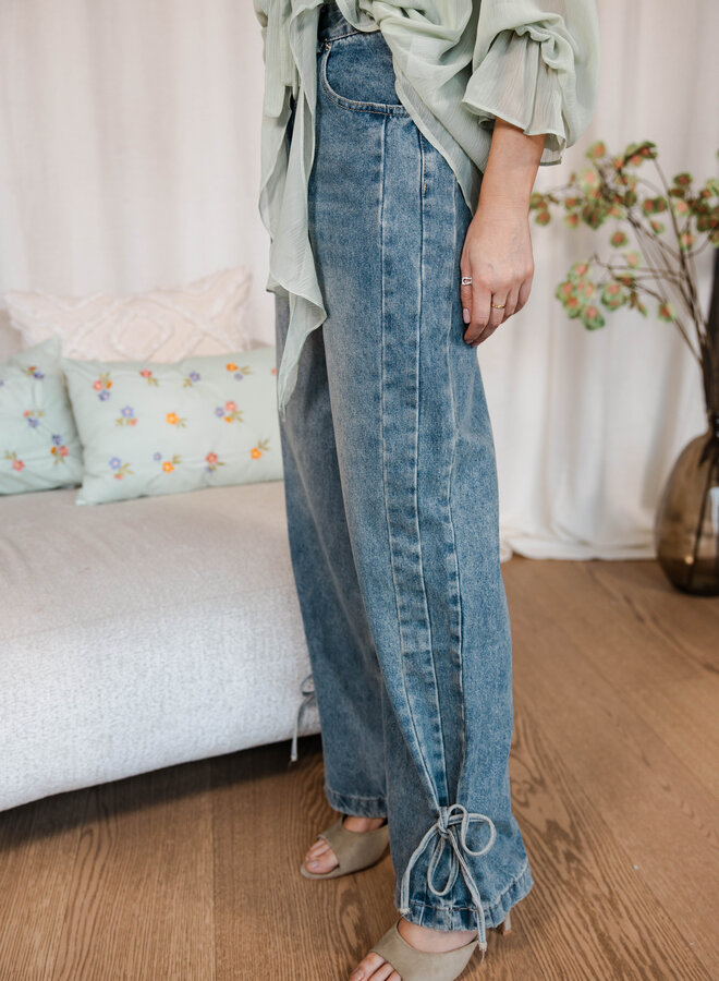 Bellina jeans with bow – Denim