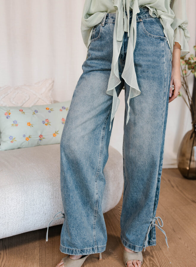 Bellina jeans with bow – Denim