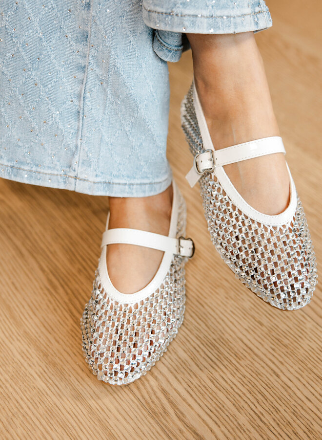 Ballerine strass 2216 – White
