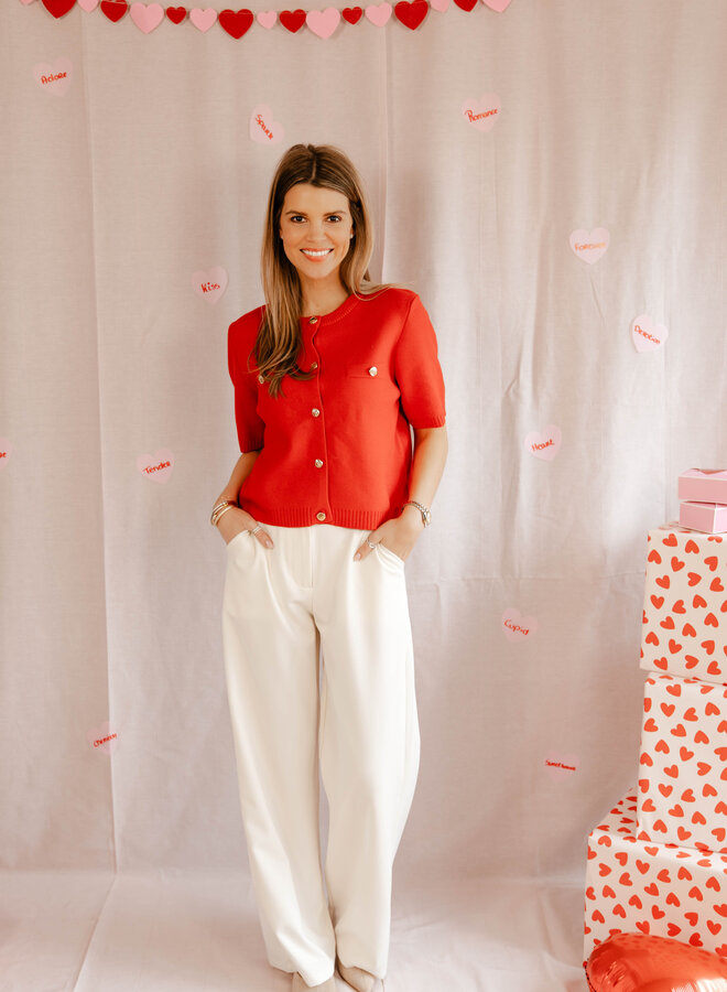 Lorena Straight broek – Creme