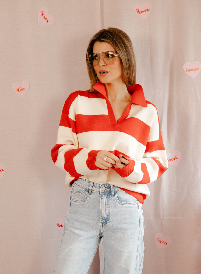 Estelle polotrui streep – Red