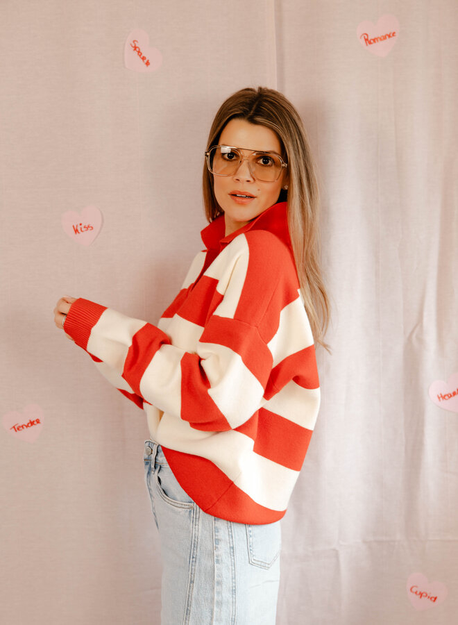 Estelle polotrui streep – Red