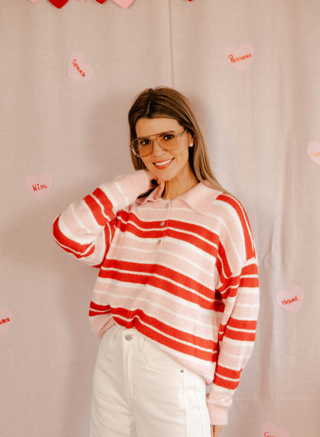 Mimi Polotrui strepen – Pink