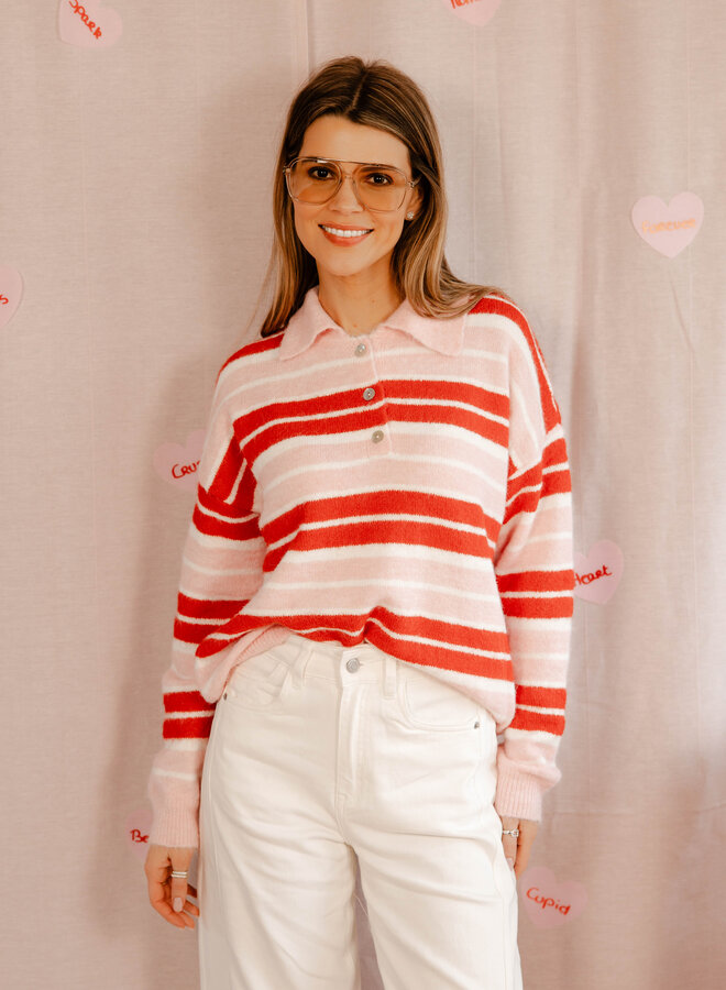 Mimi Polotrui strepen – Pink