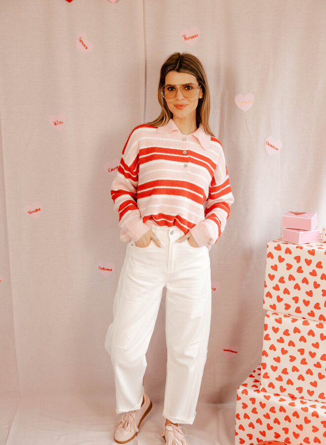 Mimi Polotrui strepen – Pink