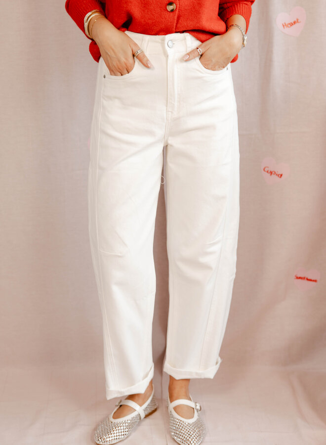 Zarelle Jeans – White