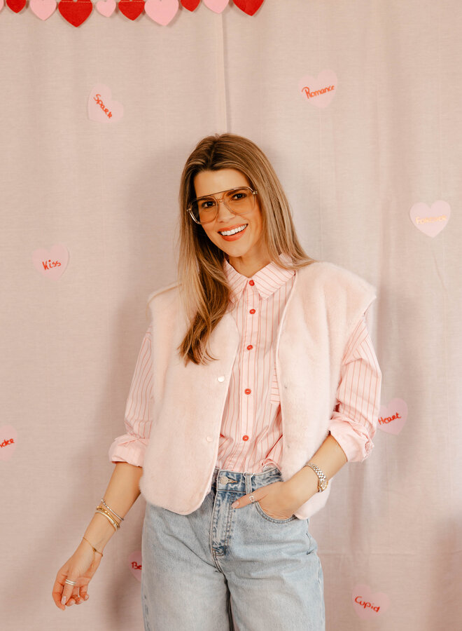 Alvina teddyjasje sleevless – Light Pink