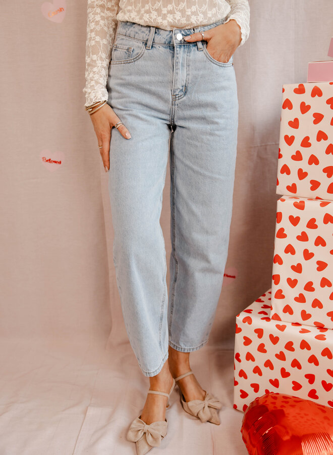 Bony jeans barrel – Light Denim