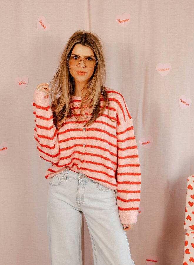 Verena cardigan strepen