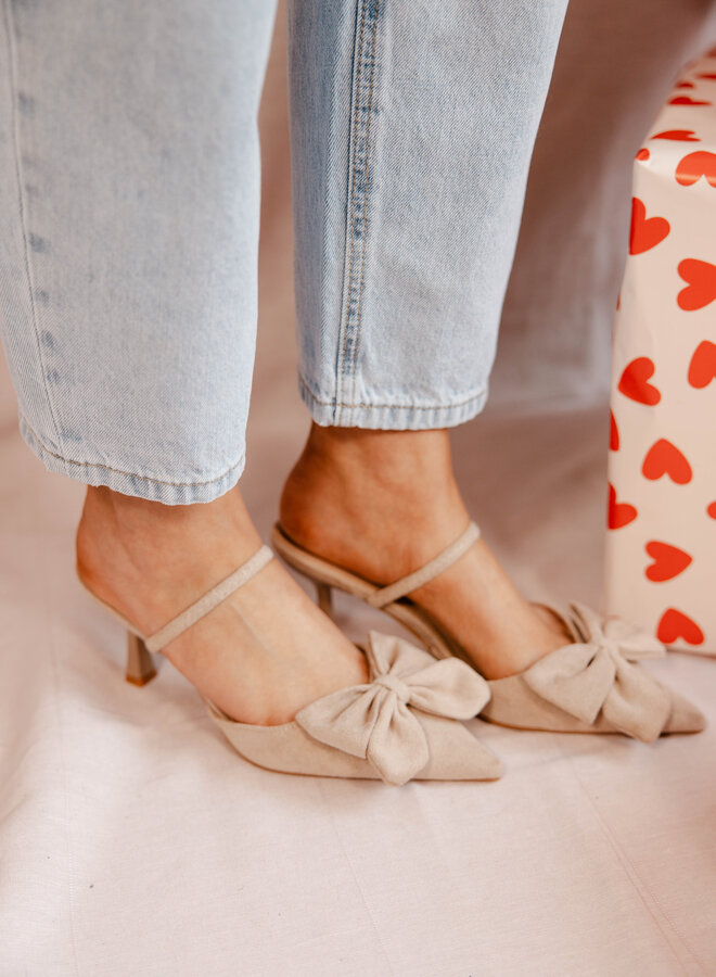 Slingback strik P-1483 – khaki