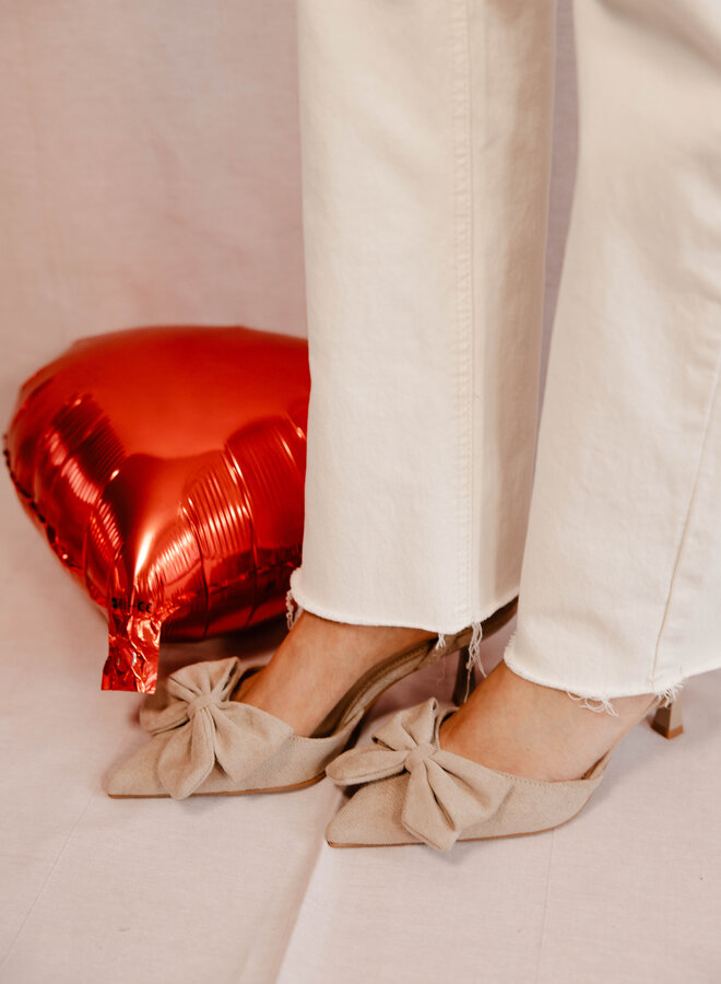 Slingback strik P-1483 – khaki