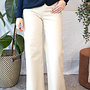Ravina jeans wide leg – Beige