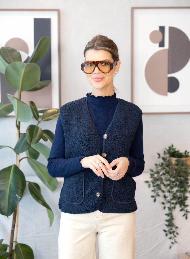 Katarina jasje sleevless – Marine