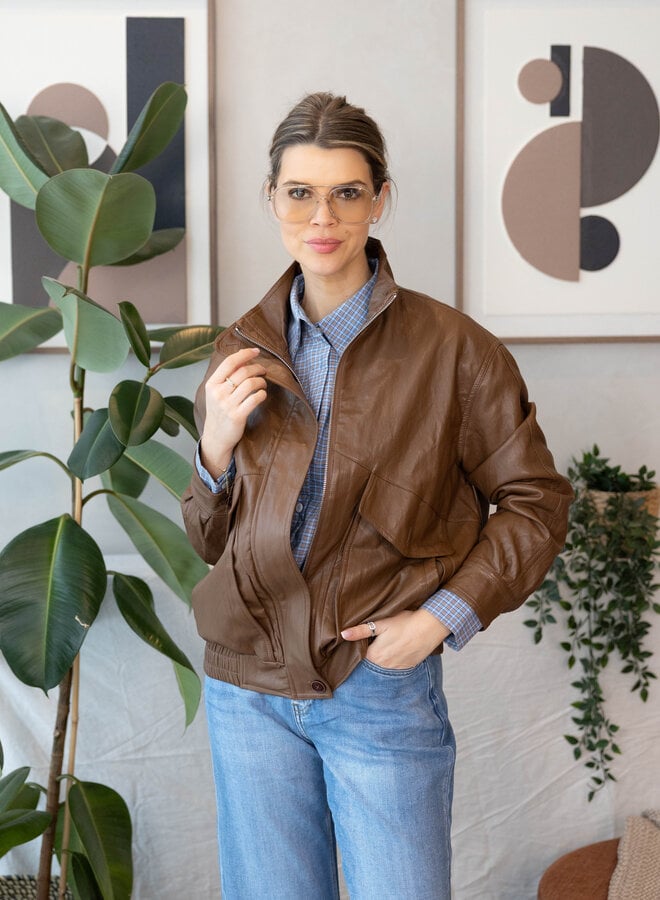 Victoria jasje biker – Choco