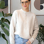 Lorette trui met hals – Beige