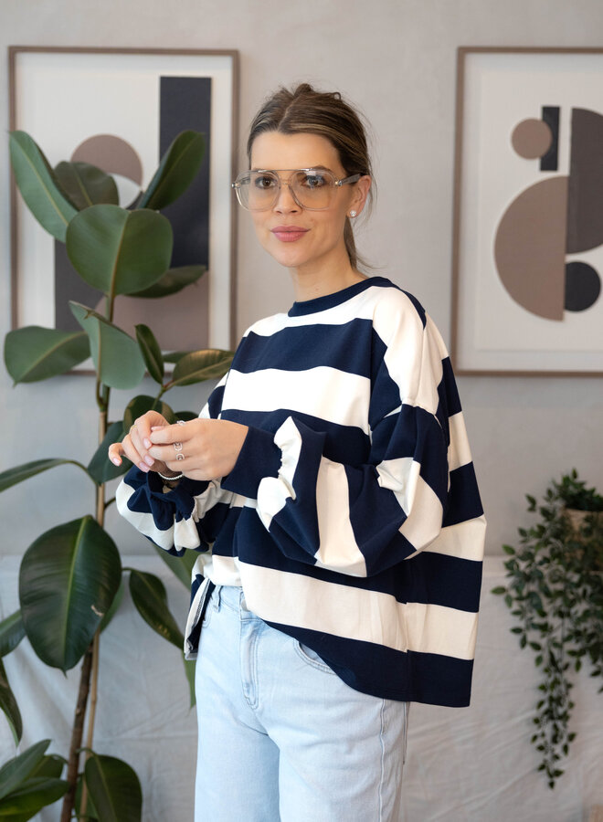 Liorin sweater strepen – Marine