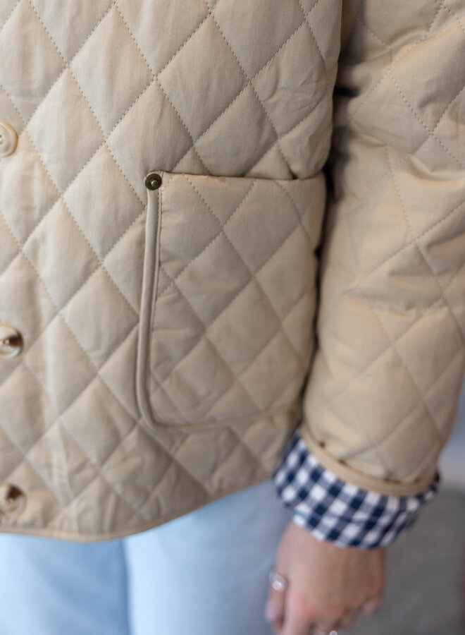 Azelina jasje matlassé – Beige