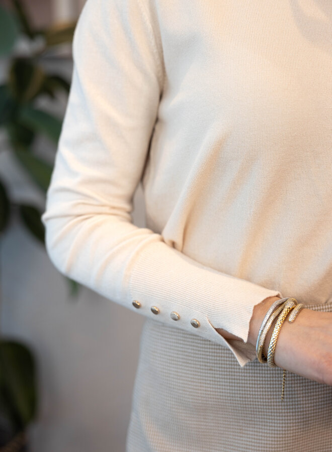 Maelle fijn truitje – Beige