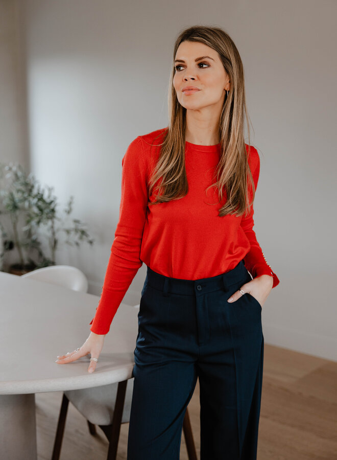 Maelle fijn truitje – Red