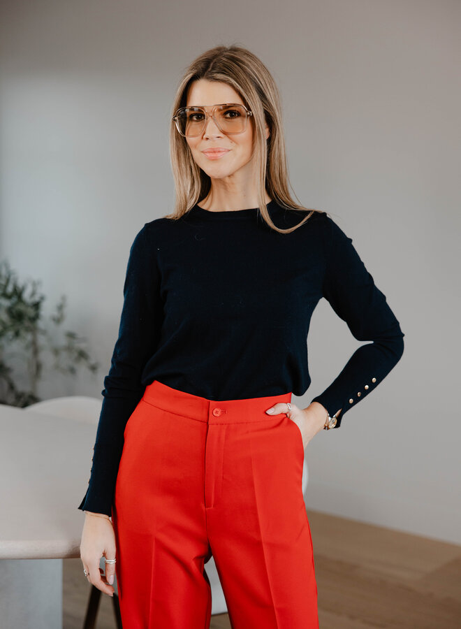 Maelle fijn truitje – Marine