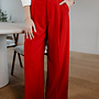 Cecelie straight trouser – Red