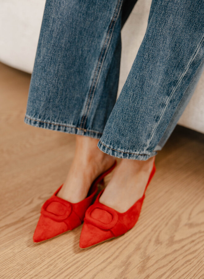 Slingback hakje punt 3282 – Red