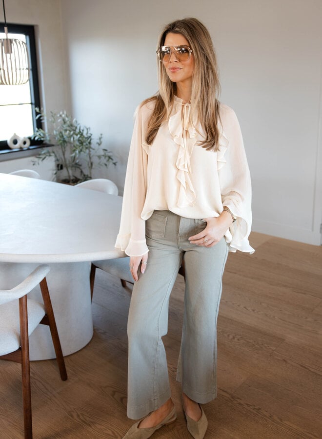 Gasparette jeans wide – Kaki