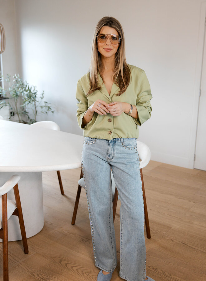 Mireille jasje trench kort – Olive