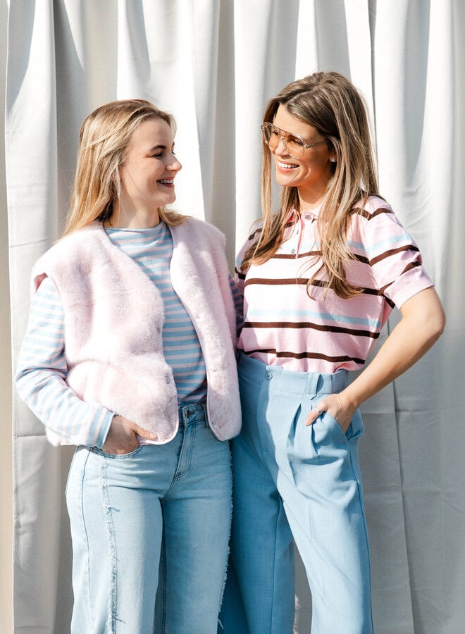 Tina polo tshirt – Pink