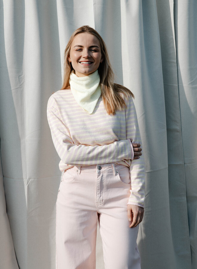 Maurine sjaal effen knit – Yellow