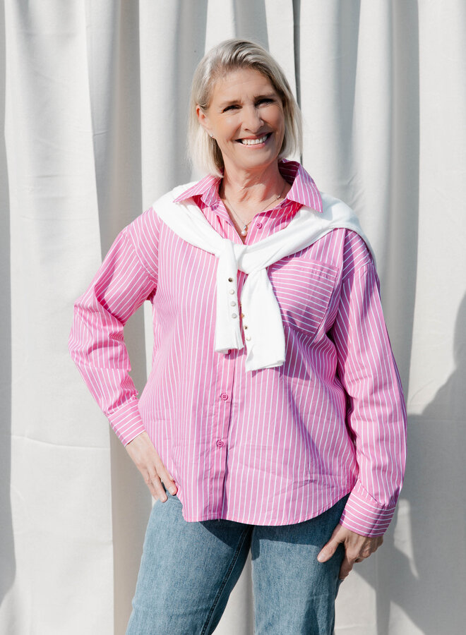 Tallin hemdje zakje en streepjes – Pink