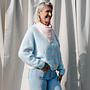 Verena cardigan strepen – Blue/Pink