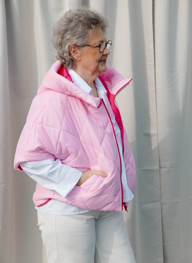 Elodie bodywarmer matlassee – Pink