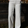 Kiki jeans extra wide stretch – White