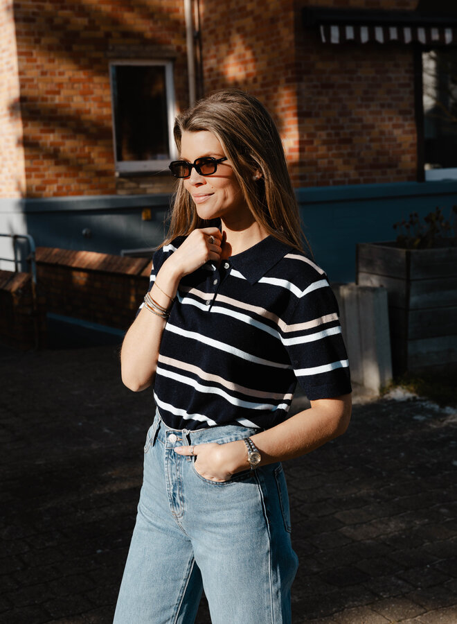 Tina polo tshirt – Marine