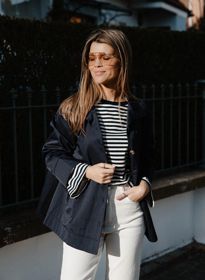 Lola trench kort – Marine